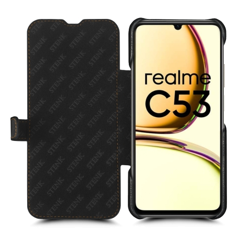 чохол-книжка на Realme C53 Чорний Stenk Premium фото 2