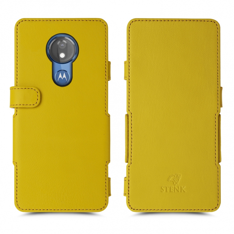 

Чехол книжка Stenk Prime для Motorola Moto G7 Power Желтый