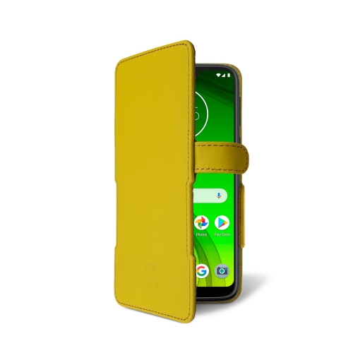 чехол-книжка на Motorola Moto G7 Power Желтый Stenk Prime фото 2