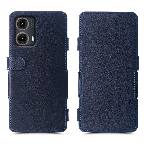 чехол-книжка на Motorola Moto G85 Синий  Prime фото 1