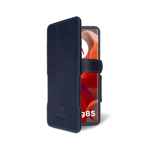 чехол-книжка на Motorola Moto G85 Синий  Prime фото 2