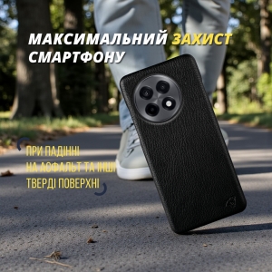 Шкіряна накладка Stenk Cover для OnePlus 13R Чорний