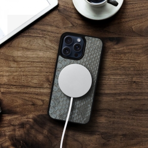 Накладка SkinBacker Mini Python Scales для Apple iPhone 15 Pro Сірий