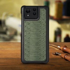 Накладка Stenk ExBacker Python Scales для ASUS ZenFone 11 Ultra Оливковий
