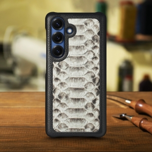 Накладка Stenk ExBacker Python Scales для Samsung Galaxy S25 Натуральний