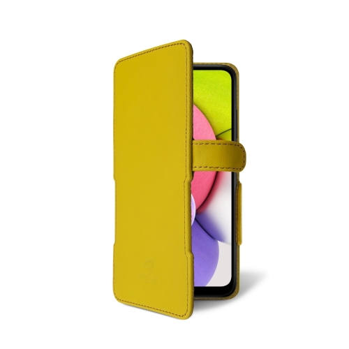 чехол-книжка на Samsung Galaxy A03s Желтый Stenk Prime фото 2