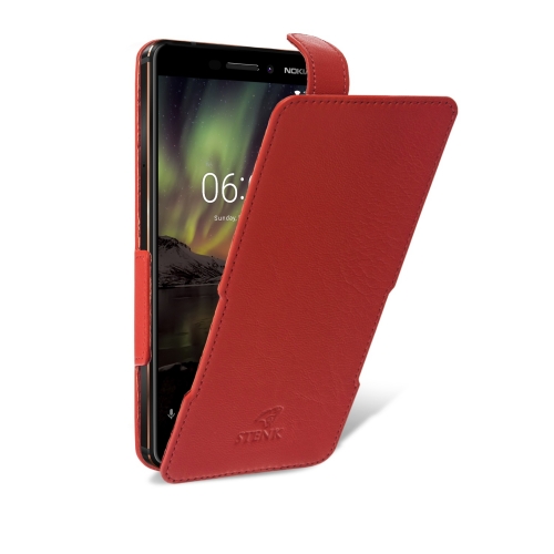 чехол-флип на Nokia 6.1 Красный Stenk Prime фото 2