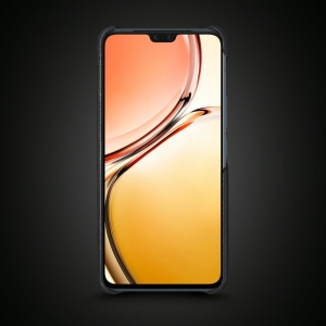 Шкіряна накладка Stenk WoodBacker для Vivo V23 5G Чорна