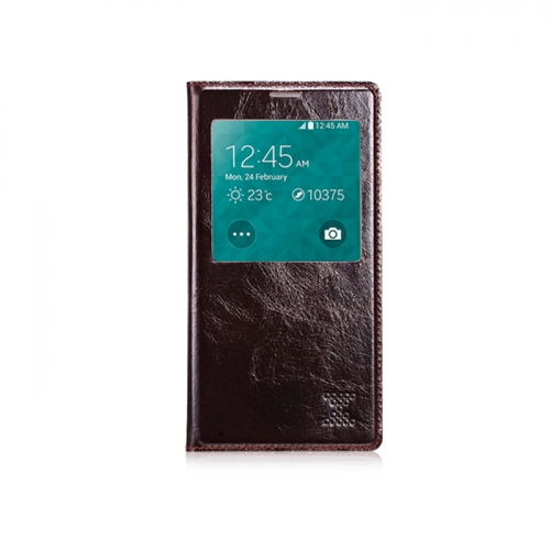 чохол-книжка на Samsung Galaxy S5 Duo (G900F) Коричневий Xoomz Сняты с производства фото 1