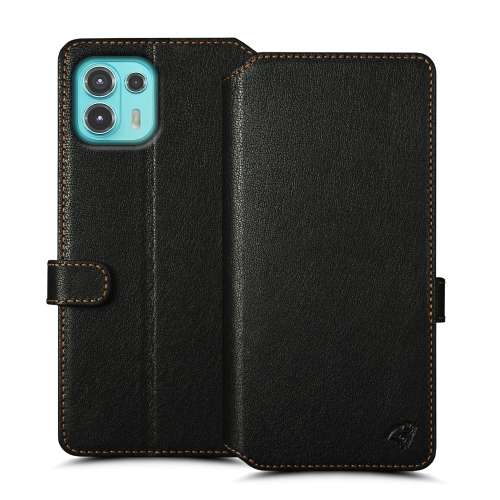 чохол-гаманець на Motorola Edge 20 lite Чорний Stenk Premium Wallet фото 1