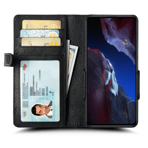 чехол-книжка на Xiaomi Poco F5 Pro Черный Stenk Wallet фото 2