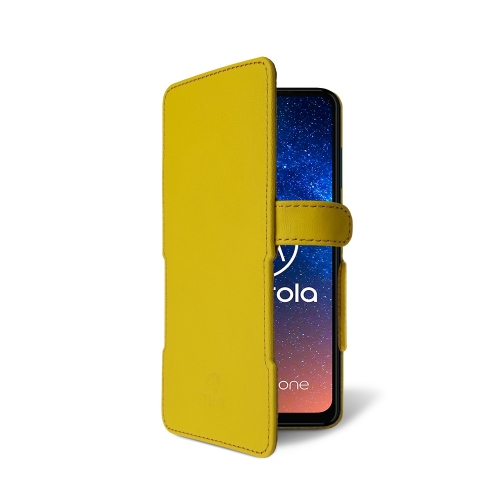 чехол-книжка на Motorola One Vision Желтый Stenk Prime фото 2