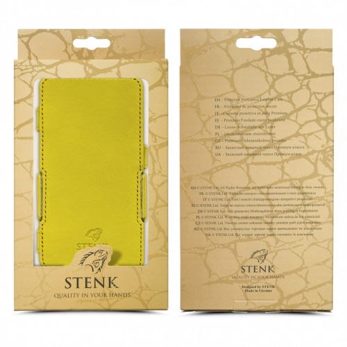 чохол-книжка на Apple iPhone 4 /4S Жовтий Stenk Сняты с производства фото 5