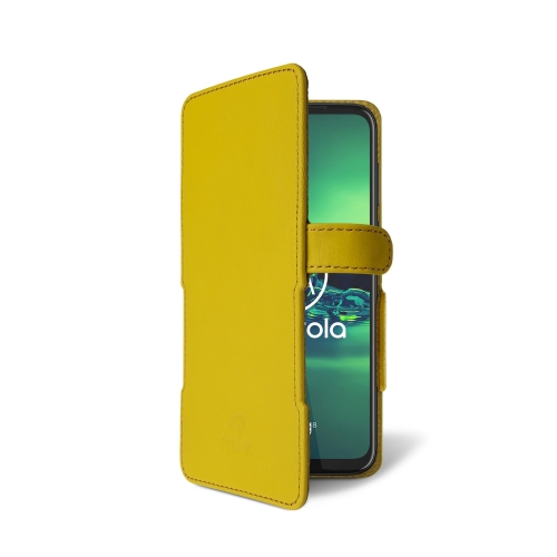 Чехол книжка Stenk Prime для Motorola Moto G8 Plus Желтый