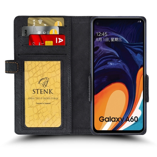 чохол-книжка на Samsung Galaxy A60 Чорний Stenk Wallet фото 2