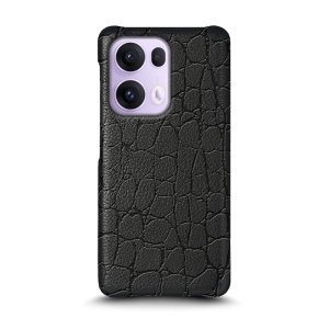 Шкіряна накладка Stenk Reptile Cover для OPPO Reno13 Pro Чорний