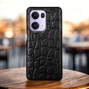 Шкіряна накладка Stenk Reptile Cover для OPPO Reno13 Pro Чорний