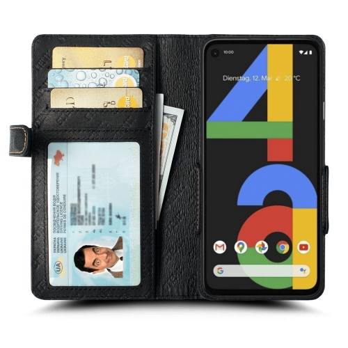 чехол-книжка на Google Pixel 4a Черный Stenk Wallet фото 2