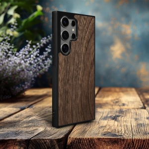 Накладка SkinBacker Wood для Samsung Galaxy S24 Ultra Американский орех