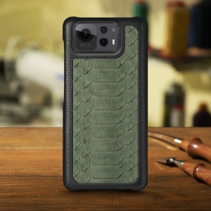 Накладка Stenk ExBacker Python Scales для ASUS Zenfone 12 Ultra Оливковий