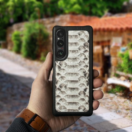 бампер на Sony Xperia 1 V Светло серый Stenk ExBacker фото 3