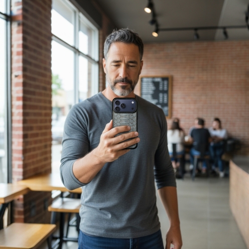 бампер на Apple iPhone 17 Pro Серый Stenk ExBacker фото 3