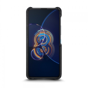 Шкіряна накладка Stenk Cover для ASUS Zenfone 8 Flip Чорна
