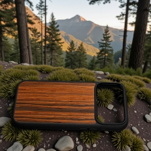 Накладка SkinBacker Wood для Apple iPhone 17 Pro Max Палисандр