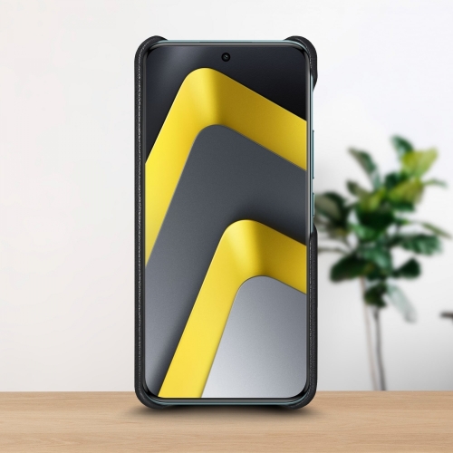 бампер на Xiaomi Poco M8 Pro Чорний Stenk Cover WoodBacker фото 2