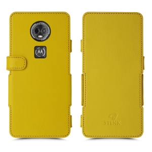 Чехол книжка Stenk Prime для Motorola Moto E5 Plus Желтый
