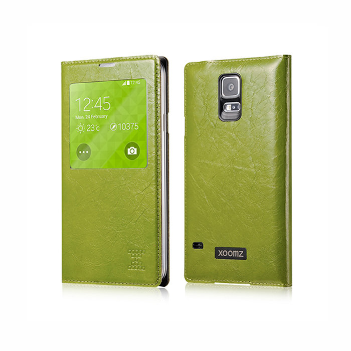 Чохол книжка Xoomz для Samsung Galaxy S5 Original Oil Wax Leather Green