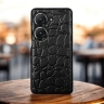 Шкіряна накладка Stenk Reptile Cover для ASUS Zenfone 9 Чорна
