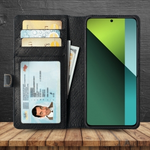 Чохол книжка Stenk Premium Wallet для Xiaomi Redmi Note 13 Pro 5G Чорний