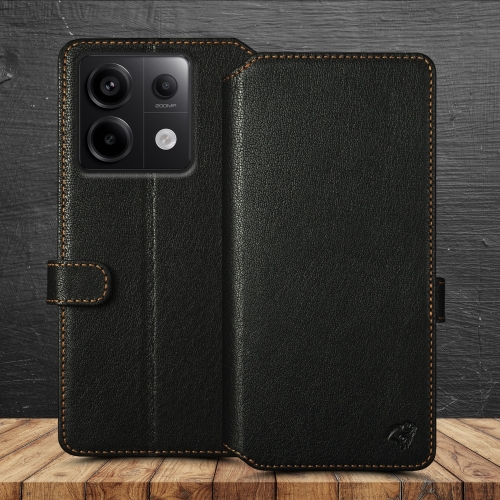 чехол-кошелек на Xiaomi Redmi Note 13 Pro 5G Черный Stenk Premium Wallet фото 1