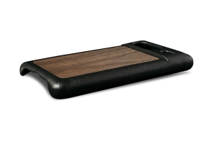 Шкіряна накладка Stenk WoodBacker для Google Pixel 8 Чорна