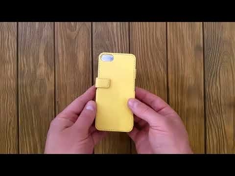 Чохол книжка Stenk Prime для Apple iPhone 5 /5S Жовтий Відео