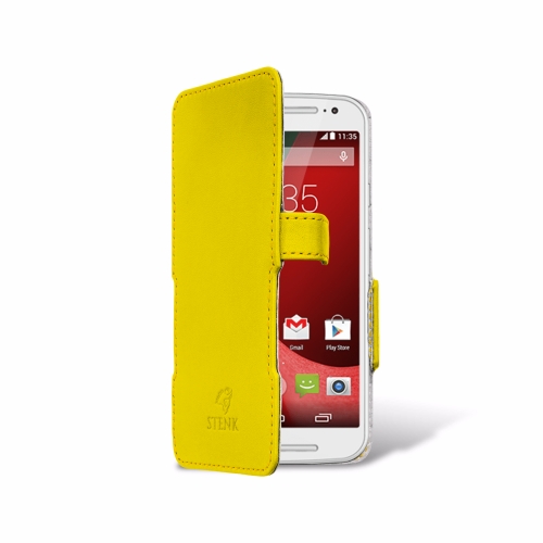 чохол-книжка на Motorola Moto G (2nd Gen) Жовтий Stenk Сняты с производства фото 2