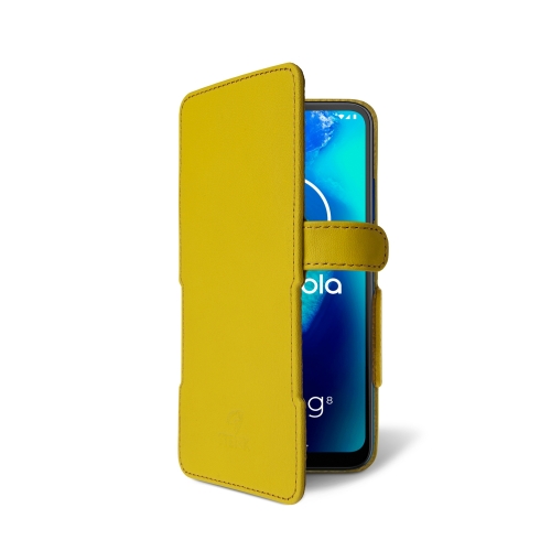 Чехол книжка Stenk Prime для Motorola Moto G8 Power Lite Желтый