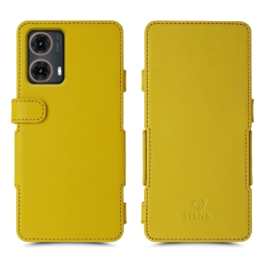 Чехол книжка Stenk Prime для Motorola Moto G85 Желтый