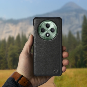 Шкіряна накладка Stenk Cover для OPPO Reno12 F 4G Чорний