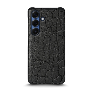 Шкіряна накладка Stenk Reptile Cover для Samsung Galaxy S25 Чорний