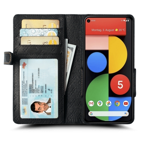 чехол-книжка на Google Pixel 5 Черный Stenk Wallet фото 2