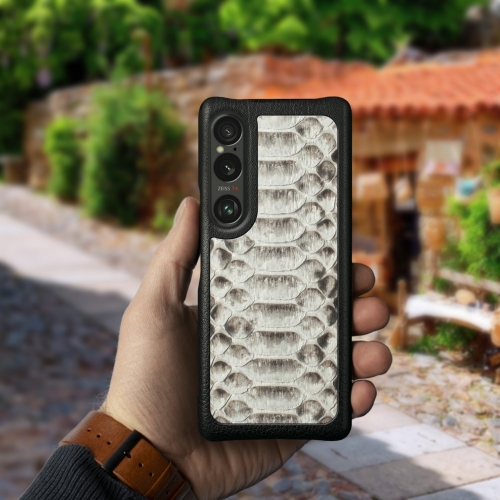 бампер на Sony Xperia 1 VI Светло серый Stenk ExBacker фото 3