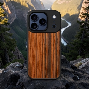 Накладка SkinBacker Wood для Apple iPhone 17 Pro Палісандр