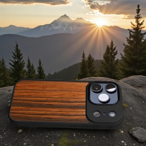 Накладка SkinBacker Wood для Apple iPhone 17 Pro Палісандр
