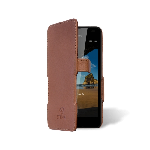 чохол-книжка на Microsoft Lumia 550 Світло-коричневий Stenk Сняты с производства фото 2