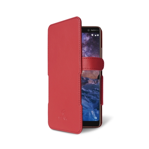 чехол-книжка на Nokia 7 Plus Красный Stenk Prime фото 2