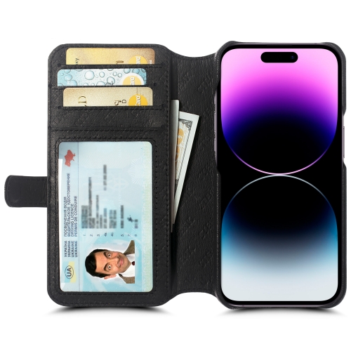 чехол-кошелек на Apple iPhone 14 Pro Max Черный Stenk Premium Wallet фото 2