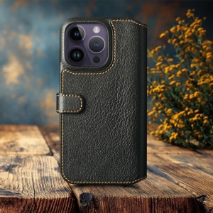 Чохол книжка Stenk Premium Wallet для Apple iPhone 14 Pro Max Чорний