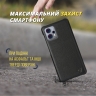 Кожаная накладка Stenk Cover для Motorola Moto G23 Чёрная